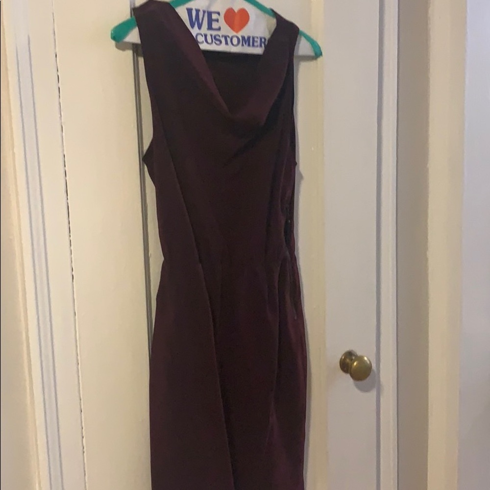 Alice and Olivia maroon mini dress